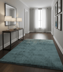 Modern Abstract Design Gray And Silver 9x11 Hand Knotted Bamboo Silk Area Rug