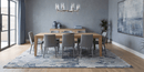 Hand Knotted Gray Blue Wool And Bamboo Silk Modern Abstract Design Area Rug 8x10