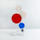GobekUsa Geometric Crystal Ornaments Ring Sculpture Home Decor Figurines