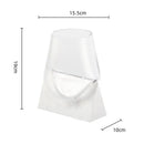GobekUsa Abstract Glass Vase with Marble Base for Home Decoration