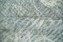 Modern Abstract Gray and Ivory 5x8 Hand loom wool and Viscose Area Rug