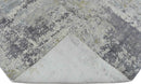 Hand Loom 6x9 Modern Abstract Gray and Ivory Area Rug