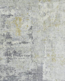 Hand Loom 6x9 Modern Abstract Gray and Ivory Area Rug