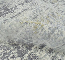 Hand Loom 6x9 Modern Abstract Gray and Ivory Area Rug