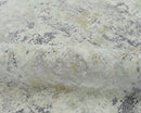 Modern Abstract Gray and Ivory Hand Loom Viscose 8x10 Area Rug