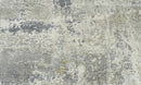 Modern Abstract Gray and Ivory Hand Loom Viscose Area Rug