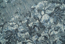 Modern Abstract Gray, Blue, Charcoal and Ivory 5x8 Hand loom wool and Viscose Area Rug