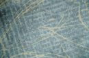 Modern Abstract Gray, Olive and Beige 5x8 Hand loom Viscose Area Rug