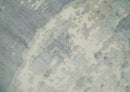 Beige and Gray Modern Abstract Bamboo Silk Area Rug 8x10 Handmade
