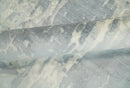 Modern Abstract Handmade 8x10 Beige and Gray Bamboo Silk Area Rug