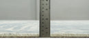 Modern Abstract Handmade 8x10 Beige and Gray Bamboo Silk Area Rug