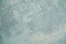 Modern Abstract Light Blue, Beige and Gray Hand loom 5x8 wool and Viscose Area Rug