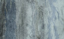 Modern Abstract Pattern Blue And Silver Hand Knotted 4x6 Bamboo Silk Area Rug