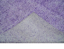 Modern Abstract Purple and Silver Hand knotted 8x10 Woven Art Silk Area Rug