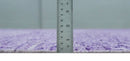 Modern Abstract Purple and Silver Hand knotted 8x10 Woven Art Silk Area Rug
