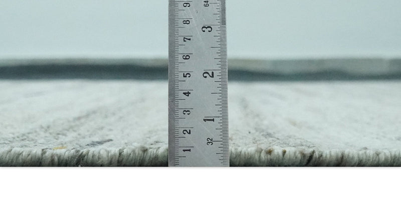 Modern Abstract Silver, Gray and Charcoal Dari 5x8 Pet yarn Area Rug