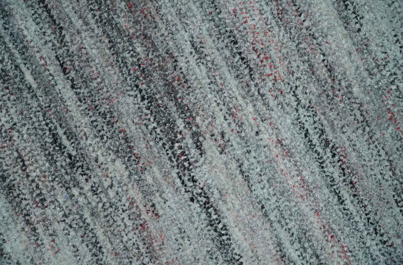 Modern Abstract Silver, Gray, Charcoal and Brown Dari 5x8 Pet yarn Area Rug