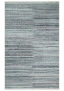 Modern Abstract Silver, Gray, Charcoal and Brown Dari 5x8 Pet yarn Area Rug