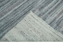Modern Abstract Silver, Gray, Charcoal and Brown Dari 5x8 Pet yarn Area Rug