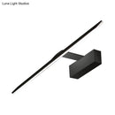 GobekUsa Modern Acrylic Black LED Vanity Wall Sconce - Rectangle Panel Lamp in Warm/White Light
