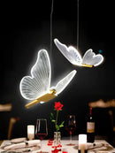 GobekUsa Butterfly LED Chandelier: Modern Acrylic Pendant Lighting for Home Decoration