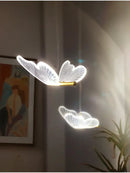 GobekUsa Butterfly LED Chandelier: Modern Acrylic Pendant Lighting for Home Decoration