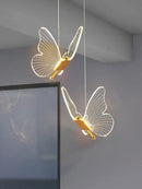 GobekUsa Butterfly LED Chandelier: Modern Acrylic Pendant Lighting for Home Decoration