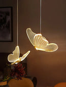 GobekUsa Butterfly LED Chandelier: Modern Acrylic Pendant Lighting for Home Decoration