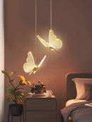 GobekUsa Butterfly LED Chandelier: Modern Acrylic Pendant Lighting for Home Decoration