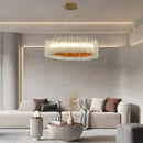 GobekUsa Acrylic Ceiling Chandelier for Art Restaurant Hotel Living Room Kitchen LED Ring Light