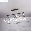 GobekUsa Modern Acrylic Firefly Island Pendant Ceiling Lights for Dining Room – 27 Lights