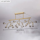 GobekUsa Modern Acrylic Firefly Island Pendant Ceiling Lights for Dining Room – 27 Lights