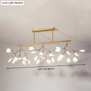 GobekUsa Modern Acrylic Firefly Island Pendant Ceiling Lights for Dining Room – 27 Lights