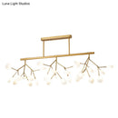 GobekUsa Modern Acrylic Firefly Island Pendant Ceiling Lights for Dining Room – 27 Lights