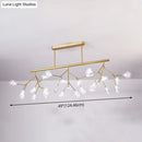 GobekUsa Modern Acrylic Firefly Island Pendant Ceiling Lights for Dining Room – 27 Lights