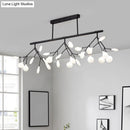 GobekUsa Modern Acrylic Firefly Island Pendant Ceiling Lights for Dining Room – 27 Lights