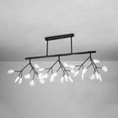 GobekUsa Modern Acrylic Firefly Island Pendant Ceiling Lights for Dining Room – 27 Lights