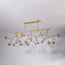 GobekUsa Modern Acrylic Firefly Island Pendant Ceiling Lights for Dining Room – 27 Lights