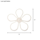 GobekUsa Modern Acrylic Flower Wall Mounted LED Sconce Light in Warm/White for Dining Room