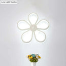 GobekUsa Modern Acrylic Flower Wall Mounted LED Sconce Light in Warm/White for Dining Room