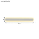 GobekUsa Modern Acrylic LED Bathroom Vanity Lighting Fixture in Warm/White Light, 16"/19.5"/23.5" Wide