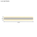 GobekUsa Modern Acrylic LED Bathroom Vanity Lighting Fixture in Warm/White Light, 16"/19.5"/23.5" Wide