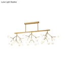 GobekUsa Modern Acrylic LED Pendant Light Fixture with 27 Heads for Living Room