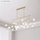 GobekUsa Modern Acrylic LED Pendant Light Fixture with 27 Heads for Living Room