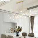 GobekUsa Modern Acrylic LED Pendant Light Fixture with 27 Heads for Living Room