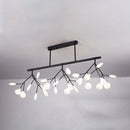 GobekUsa Modern Acrylic LED Pendant Light Fixture with 27 Heads for Living Room