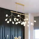 GobekUsa Modern Acrylic LED Pendant Light Fixture with 27 Heads for Living Room