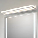 GobekUsa Modern Acrylic LED Vanity Sconce - Rectangular Wall Mounted Lamp (Chrome)