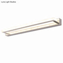 GobekUsa Modern Acrylic LED Vanity Sconce - Rectangular Wall Mounted Lamp (Chrome)