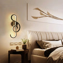 GobekUsa Modern Acrylic LED Wall Light Fixture - Music Note Design for Living Room